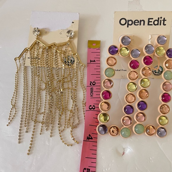 Open Edit Nordstrom Gold Earrings - Bundle of 2 - Picture 5 of 6